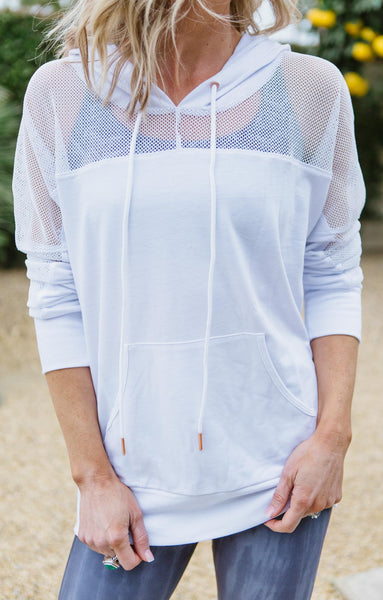 Mesh-Long-Sleeve-Hoodie-White-