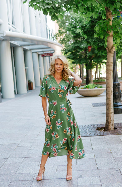 B Collection by Bobeau Orna Floral Print Wrap Dress Tulum Floral B Collection by Bobeau Orna Floral Print Wrap Dress Tulum Floral