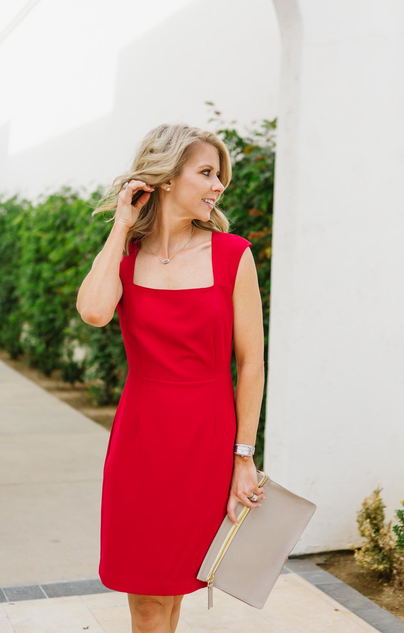 Angie Square Neck Dress FINAL SALE – Trinity Clothing