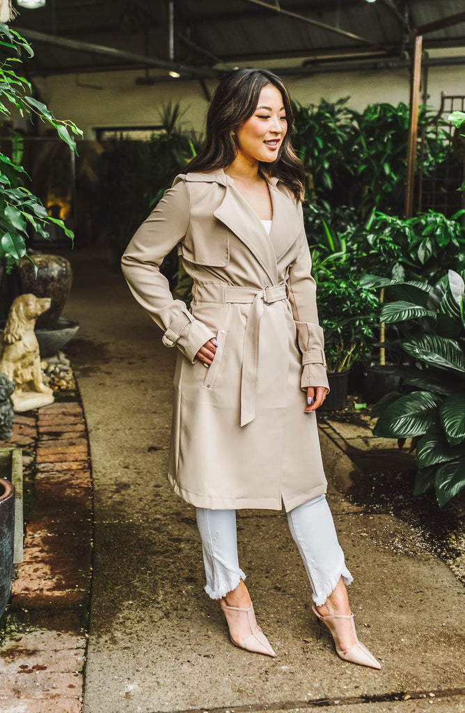 The Audrey Belted Trench Coat FINAL SALE – Trinity Clothing