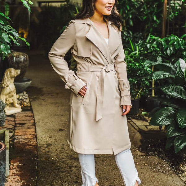 The Audrey Belted Trench Coat FINAL SALE – Trinity Clothing