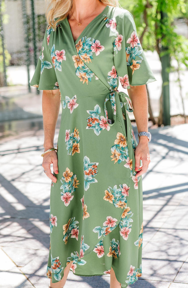 Orna Wrap Dress FINAL SALE Trinity Clothing Orna Wrap Dress FINAL SALE Trinity Clothing
