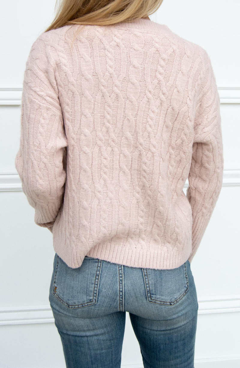 Pinkie Cloud Cable Knit Sweater