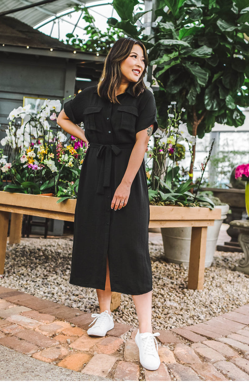 Safari Shirt Dress FINAL SALE Trinity Clothing Safari Shirt Dress FINAL SALE Trinity Clothing