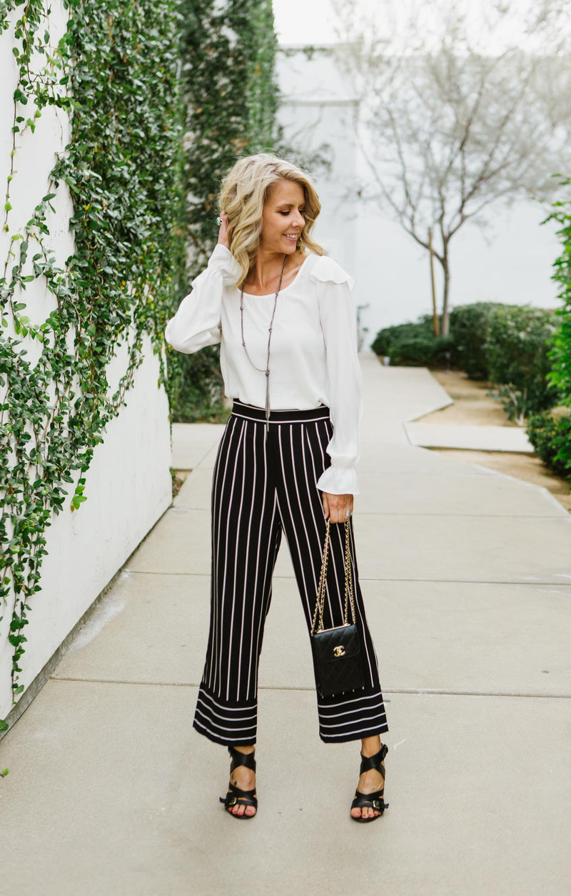 Skip The Lines Cropped Trouser FINAL SALE