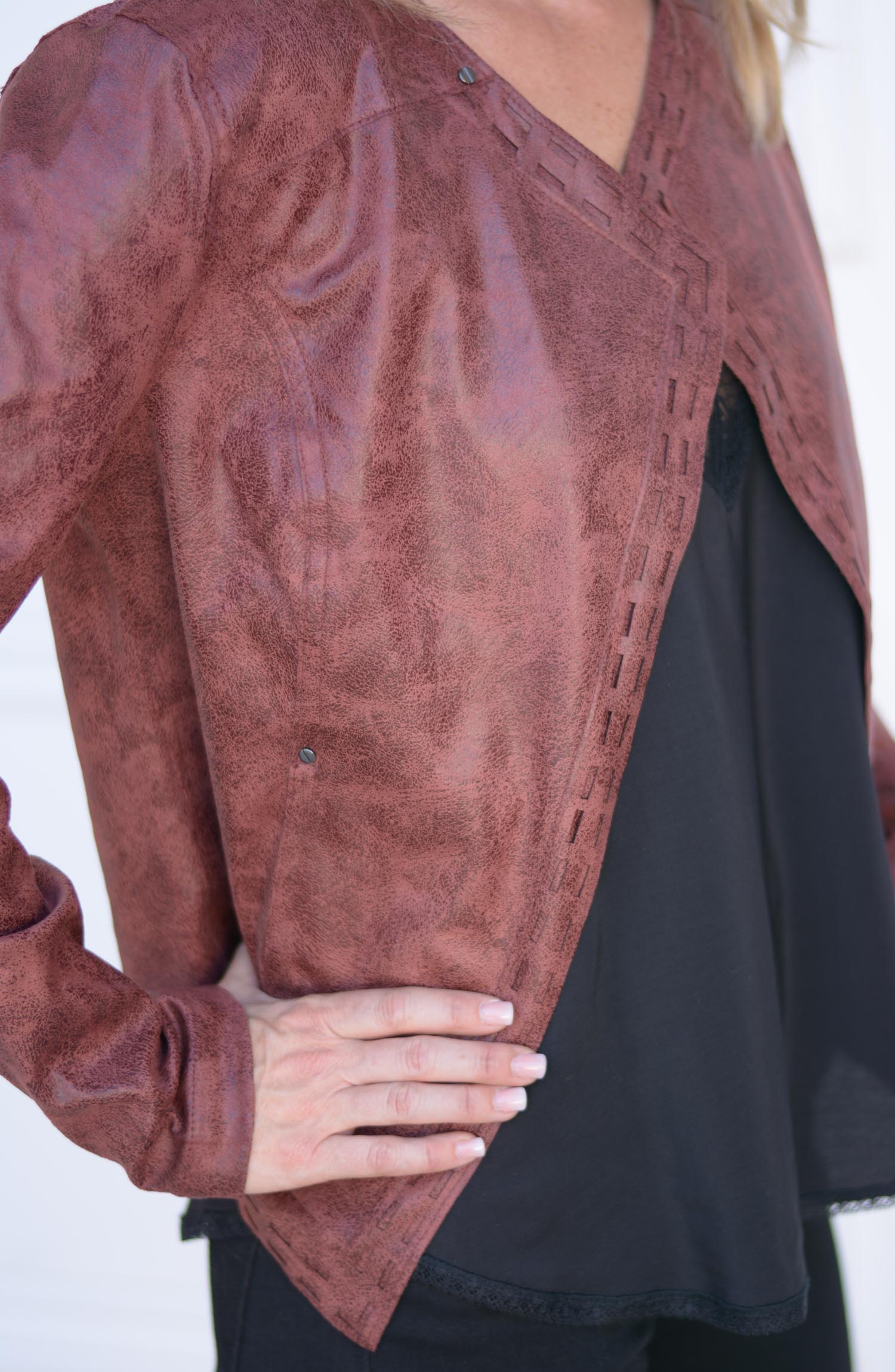 Trent Faux Leather Jacket – Trinity Clothing